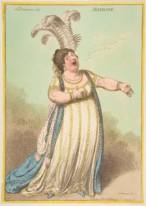 Powietrze Brawury. Mandane, 22 grudnia 1801 r. autorstwa James Gillray