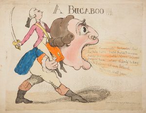 Bugabu!!! 1792 (kolorowy grawerunek) autorstwa James Gillray
