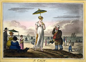 A Calm, pub. H Humphrey, London, 1810 (rycina ręcznie kolorowana)