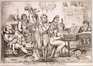 A Little Music or The Delights of Harmony, rytowane przez Williama Brocasa, wydrukowane w Londynie przez J. Sidebothama, 1810