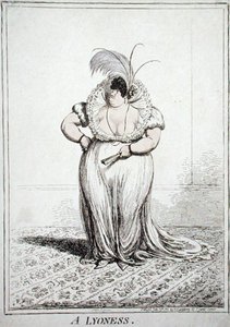 A Lyoness, wydana przez Hannah Humphrey w 1801 r. (akwaforta z akwatintą) autorstwa James Gillray
