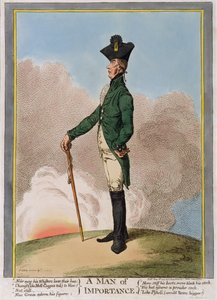 A Man of Importance, wydana przez Hannah Humphrey w 1799 (akwaforta ręcznie kolorowana)