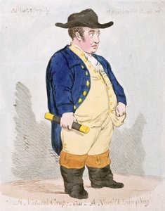 Uprawa naturalna; Alias - A Norfolk Dumpling, wydana przez Hannah Humphrey w 1791 r. (akwaforta ręcznie kolorowana)