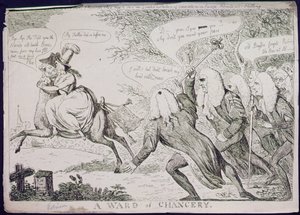 A Ward of Chancery, wyd. S.W. Fores (akwaforta) autorstwa James Gillray