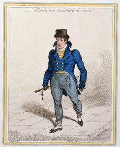 All Bond Street Drżał, gdy kroczył, opublikowana przez Hannah Humphrey, 1802 (akwaforta i grawerowanie)