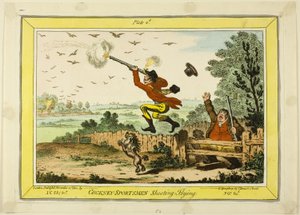 Cockney Sportsmen Shooting Flying autorstwa James Gillray