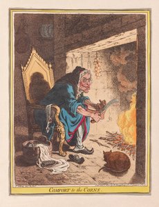 Comfort to the Corns, wyd. 1800 (ręcznie kolorowe grawerowanie)