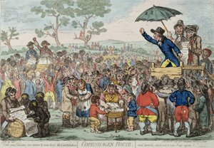 Copenhagen House, opublikowany przez Hannah Humphrey w 1795 roku (akwaforta ręcznie kolorowana) autorstwa James Gillray