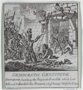 „Demokracja, czyli szkic autorstwa James Gillray