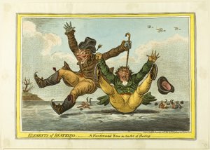 Elementy skateingu: Podstawowy błąd w sztuce skatingu autorstwa James Gillray