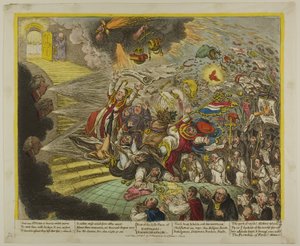 Koniec irlandzkiej farsy katolickiej emancypacji autorstwa James Gillray