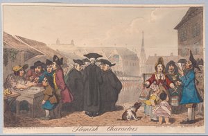 Znaki flamandzkie, wyd. 1822 (ręcznie kolorowane grawerowanie)