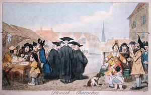 Znaki flamandzkie, wydane przez G. Humphreya w 1793 r. (rycina ręcznie kolorowana) autorstwa James Gillray
