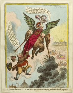 Diabeł-Klame autorstwa James Gillray