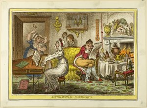 Małżeństwo-harmonia autorstwa James Gillray