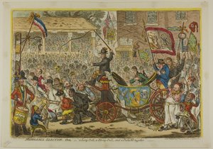 Wybory w Middlesex autorstwa James Gillray