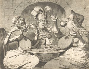 Potworne raki na nowej uczcie koalicyjnej, 29 maja 1787 r., 29 maja 1787 r. autorstwa James Gillray