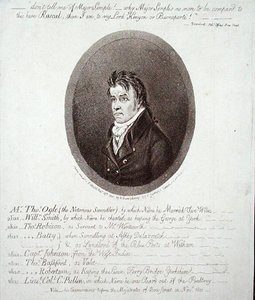 Pan Thomas Ogle, opublikowany przez Hannah Humphrey w 1801 r. (akwaforta) autorstwa James Gillray