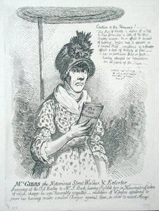 Pani Gibbs, Notorious Street Walker & Extorter autorstwa James Gillray