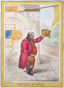 Orange Jumper, wydany przez Hannah Humphrey w 1809 r. (akwaforta ręcznie kolorowana)