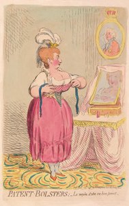 Patent-Bolsters: The Way to Be in Good Point, wyd. 1791 (grawerowanie ręcznie kolorowane)