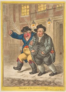 Filary Konstytucji, 1 lutego 1809 r. autorstwa James Gillray
