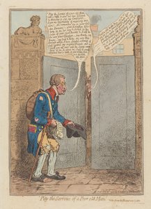 Szkoda smutków biednego starca, wyd. 1796 (grawerowanie ręcznie kolorowane)