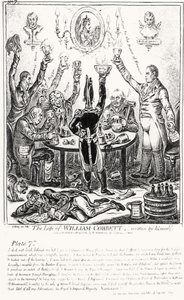 Płyta 7, z The Life of William Cobbett, napisane przez niego samego, wyd. przez H. Humphreya, 1809 autorstwa James Gillray