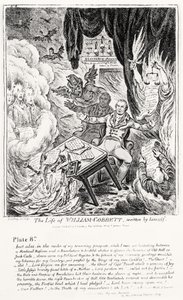 Tablica 8, z The Life of William Cobbett, napisane przez niego samego, wyd. przez H. Humphreya, 1809 autorstwa James Gillray