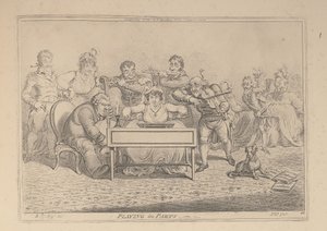 Gra w rolach autorstwa James Gillray