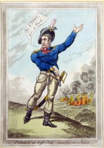 Portret wodza irlandzkiego, rysowany z życia w Wexford, pub. przez H. Humphrey