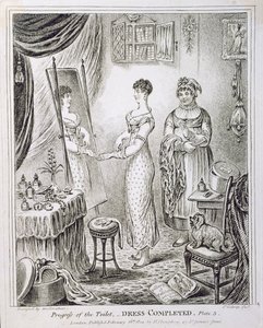 Progress of the Toilet lub Dress Completed, wydana przez Hannah Humphrey w 1810 r.