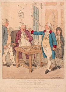 Sampson pokonany przez Filistaina, wyd. 1782 (grawerowanie ręcznie kolorowane)