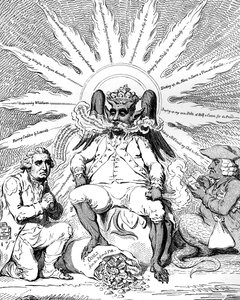 Szatan w całej swojej Chwale..., 1792. autorstwa James Gillray