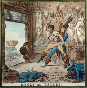 Talleyrand i Bonaparte autorstwa James Gillray