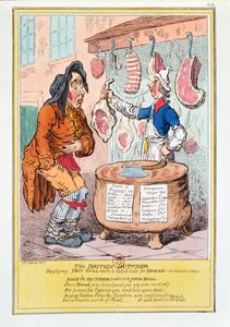 Brytyjski rzeźnik dostarczający Johnowi Bullowi substytut chleba", 1795 r.