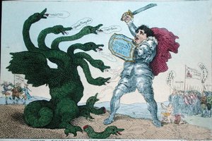 The Champion of the People, wyd. William Humphrey (akwaforta ręcznie kolorowana) autorstwa James Gillray
