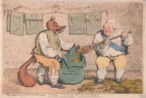 Cole-Heavers, wyd. 1783 (grawerowanie ręcznie kolorowane) autorstwa James Gillray
