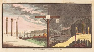 Kontrast lub rzeczy takie, jakie są, wyd. 1796 (grawerowanie ręcznie kolorowane)