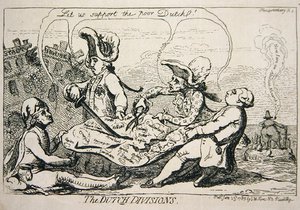 Dywizje holenderskie autorstwa James Gillray
