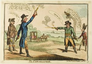 Wyjaśnienie autorstwa James Gillray