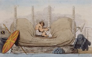 Incubus 1784 (akwaforta ręcznie kolorowana) autorstwa James Gillray