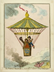 Spadochron Narodowy autorstwa James Gillray