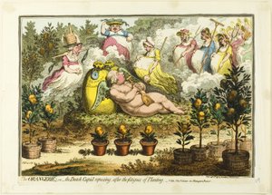 Oranżeria autorstwa James Gillray