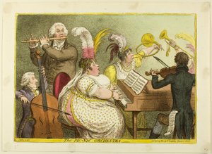 Orkiestra Pic-Nic autorstwa James Gillray