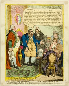 Zużyty patriota autorstwa James Gillray