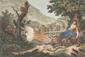 Ranny lew, 16 lipca 1805 r., 16 lipca 1805 r. autorstwa James Gillray