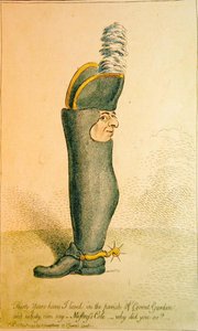 Trzydzieści lat mieszkałem w parafii Covent Garden, wyd. Hannah Humphrey autorstwa James Gillray