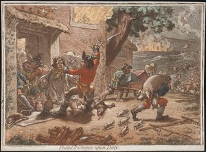 Zjednoczeni Irlandczycy na służbie autorstwa James Gillray