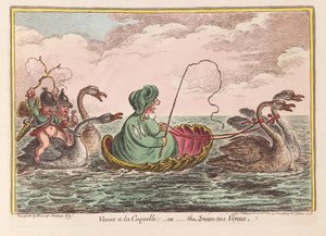 Wenus a la Coquelle; lub Wenus z Morza Łabędziego, wyd. 1809 (grawerowanie ręcznie kolorowane)
